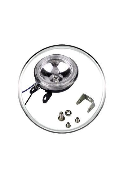 Carub Sis Lambası H3 12V 4300K Beyaz Camlı Küçük Yuvarlak Oben Ampullü Sağ Sol Takım 9 Cm BR3016001