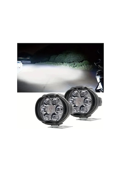 Motosiklet 6 Ledli Drl Sis Farı Seti