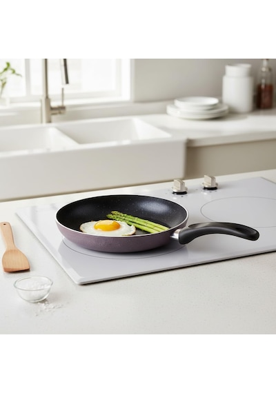 Papilla Optimum Argos Plus 26 Cm Mor Kırçıl Granit Efektli Yapışmaz Kızartma Ve Sote Tavası Belirtilmemiş