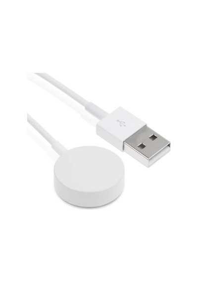 Sapple Uyumlu  Watch Apple Için Manyetik Şarj Kablosu 1 Metre 173913005-Beyaz Beyaz