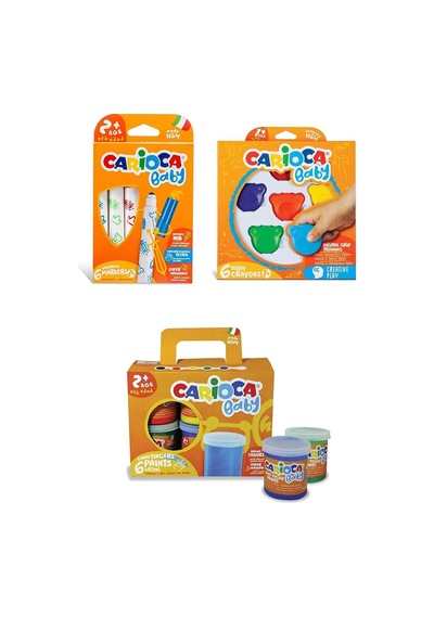 Parmak Boya - 6'lı Keçeli Kalem - 6'lı Teddy Pastel Boya