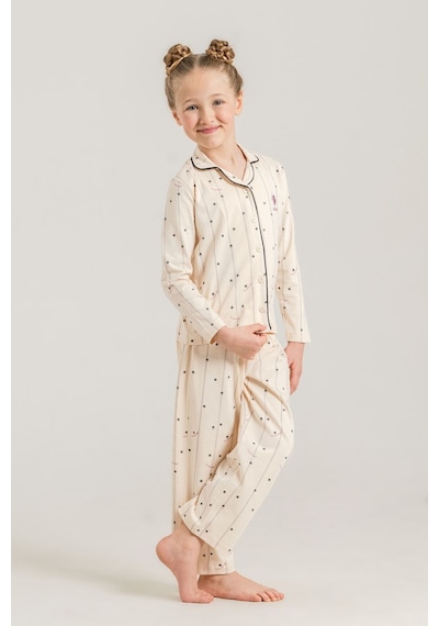 U.S. Polo Assn. Kız Çocuk Gömlek Pijama Takımı Nakışlı Krem Uzun Kol Pijama Takımı Us2726-c-v1 Us2726-c-v1 U.S. Polo Assn. Kız Çocuk Gömlek Pijama Takımı Nakışlı Krem Uzun Kol Pijama Takımı Us2726-c-v1 Us2726-c-v1