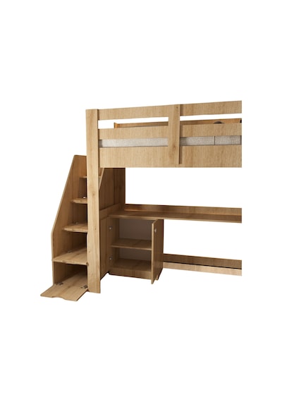Rüzgar Ranza Çalışma Masalı, Kitaplıklı Ve Dolaplı Ranza - 1 Adet Comfort Yatak 90 x 190 Rüzgar Ranza Çalışma Masalı, Kitaplıklı Ve Dolaplı Ranza - 1 Adet Comfort Yatak 90 x 190