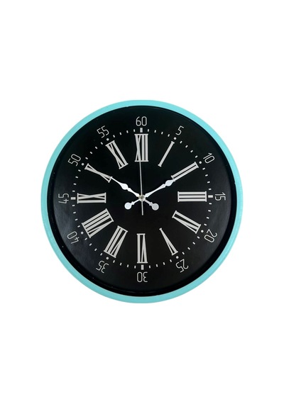 Zentime 36 Cm Turkuaz Dekoratif Duvar Saati çok Renkli