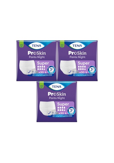 Tena Proskin Pants Süper Night Gece Emici Külot Bezi L 90 Adet