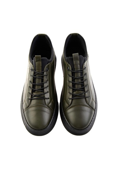 Bambi Haki Hakiki Deri Erkek Sneaker E01082000603 Haki
