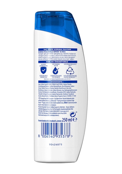 Mentol Ferahlığı 2'si 1 Arada Kepeğe Karşı Etkili Şampuan 250 ml