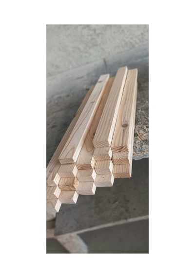 Silinmiş Çam Çıta 5 Adet 2 Cm X 4 Cm X 25 Cm - 262969955 400 x 2500