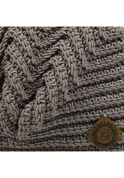 Fr El Örgüsü Örme Midye Clutch Çanta, Handmade Kadın Çanta 202302004 Vizon