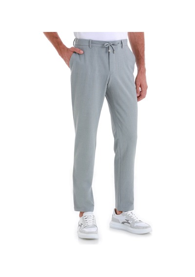 Hatemoğlu Gri Dinamik Fit Kareli Yandan Cepli Jogger Pantolon 29221024c006 140 Gri