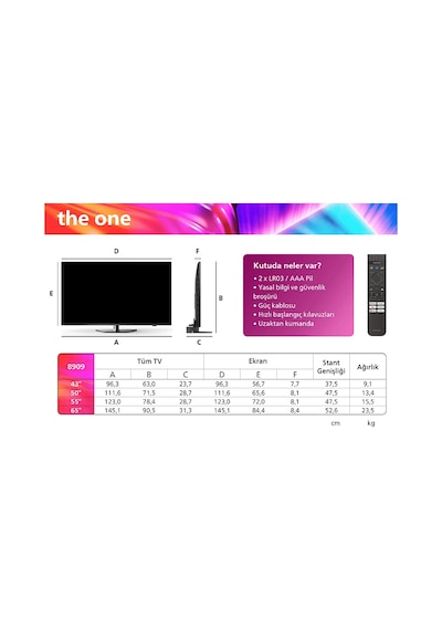 Philips The One 65PUS8909/62 65" 4K Ultra HD Smart LED TV