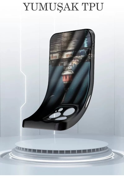 Newface Apple İphone 14 Pro Kılıf Crew Desenli Kapak - Çiçek Gümüş