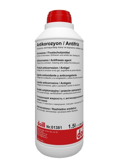 55 / -56 Derece Hazır Karışım 1.5 Litre Kırmızı Organik Antifriz - G12 Üretim Yılı: 2026 Diğer