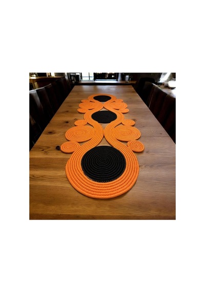 Jüt, Hasır,sarmal Model, Dekoratif Masa Örtüsü, Runner 40x110 Cm, Sehpa Örtüsü, Bohem Tarzı Turuncu Siyah Turuncu Siyah Jüt, Hasır,sarmal Model, Dekoratif Masa Örtüsü, Runner 40x110 Cm, Sehpa Örtüsü, Bohem Tarzı Turuncu Siyah Turuncu Siyah