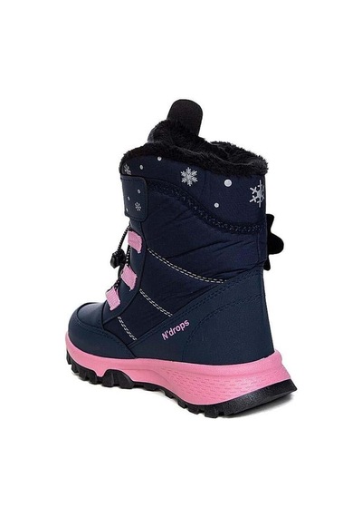 Ndrops Yseyl014 Kız Çocuk Kar Botu Lacivert - Pembe Lacivert - Pembe