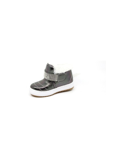 Zerhan Kız Bebek Çocuk Bilek Kürklü Cırtlı Bot 03275 Platin