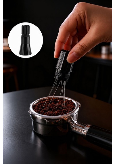 Espresso Makinası Needle Kahve Karıştırma İğnesi Espresso İğnesi Mt263 Siyah
