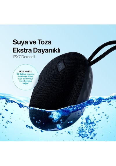 Ttec Bluetooth Hoparlör Ses Bombası Rock Ipx7 Dereceli Suya Ve Toza Dayanıklı Taşınabilir Hoparlör