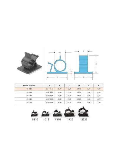 Koodmax 25 Adet Ly-0810 Kablo Kelepçesi Klipsi Duvar Kablo Tutucu Yapışkanlı Dişli Sistem - Beyaz