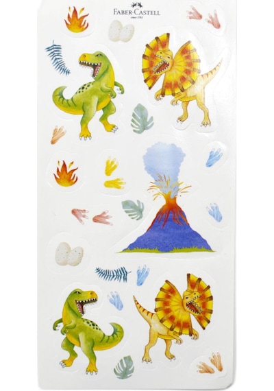 Faber-castell Dino 4x56 Gr Oyun Hamuru Ve 3d Kalıp Oyun Hamuru Seti Çok Renkli