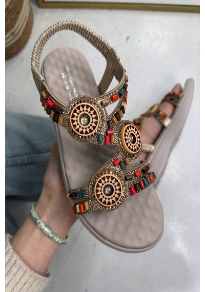 Günlük Siyah Kadın Sandalet Desenli Düşmez Boncuk Taşlı Lastik Bant Fuspet Rahat Düz Topuk Taban 06 Bej Günlük Siyah Kadın Sandalet Desenli Düşmez Boncuk Taşlı Lastik Bant Fuspet Rahat Düz Topuk Taban 06 Bej