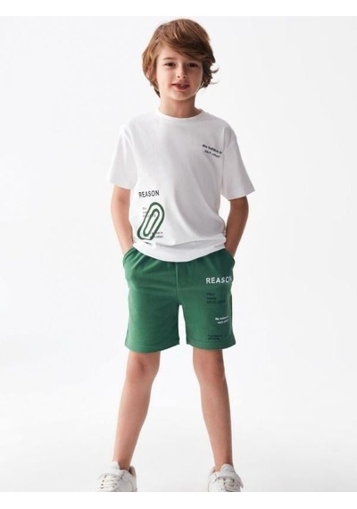 Nk Kids Erkek Çocuk Elips Tshirt-13962-beyaz Beyaz