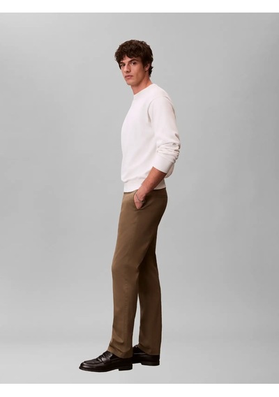 Calvin Klein Slım Refıned Cotton, Vfb Kahverengi Erkek Pantolon