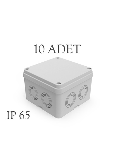 Mutlusan 110x110x74 Sıva Üstü 8 Çıkışlı Termoplastik Buat Ip 65 10 Adet