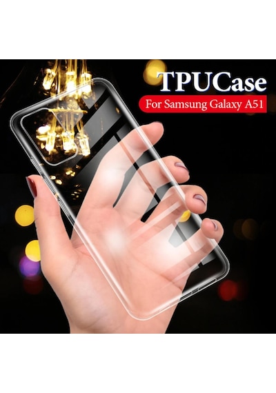 Galaxy A51 Ultra Ince Esnek Şeffaf Süper Silikon Kılıf