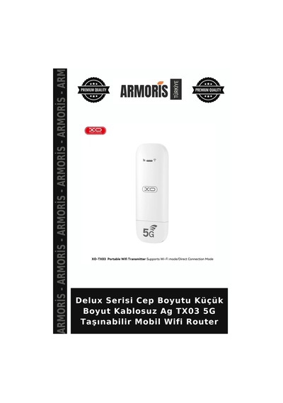 Delux Serisi Cep Boyutu Küçük Boyut Kablosuz Ag Tx03 5g Taşınabilir Mobil Wifi Router