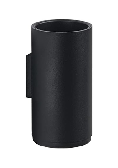 Rim Duvar İçin Diş Fırçası Kabı, Çap 7 Cm, Yükseklik 13,6 Cm, Siyah Diğer