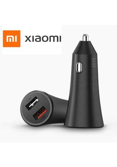 Xiaomi Mi Çift Usb 37W Hızlı Şarj Destekli Araç Şarj Cihazı Siyah