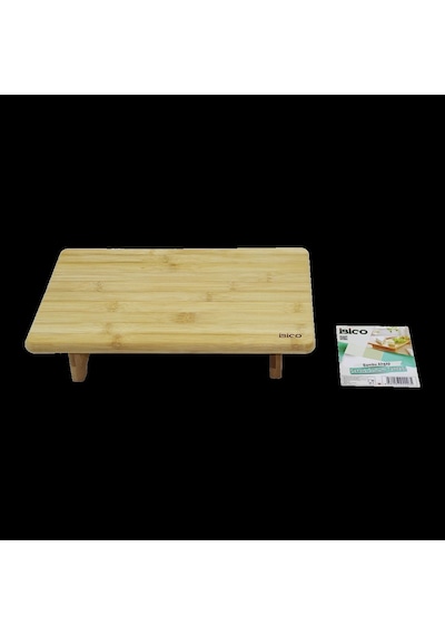 Bambu Ahşap Dikdörtgen Sunum Panosu 32.5x21.5 Cm Ayaklı 5 Cm Renkli