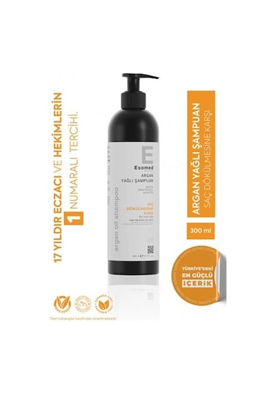 Esomed Argan Yağlı Saç Dökülmesine Karşı Şampuan 300 Ml ESOMED.007