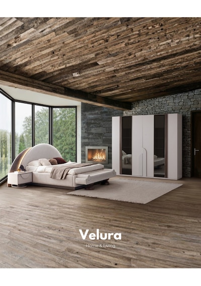 Estella 6 Kapaklı Gardırop Kırık Beyaz