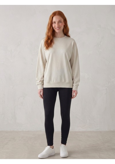 Noux Oyşo Oversize Sweatshirt Bej