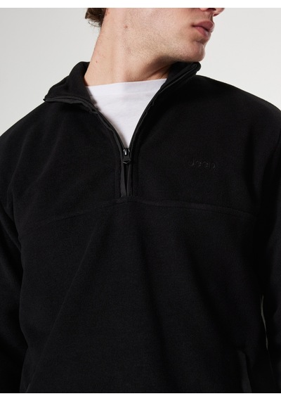 Jeep Siyah Erkek Dik Yaka Relaxed Polar Sweatshırt C4wm-swt4201
