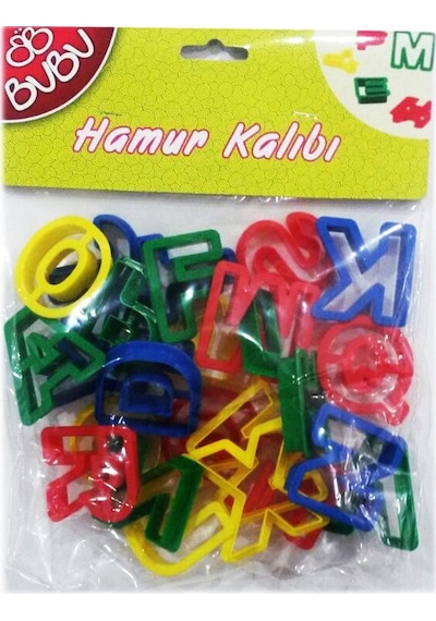 Bu-Bu Oyun Hamuru Kalıbı Harf  26Parça