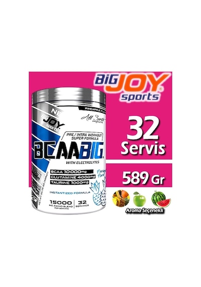 Bigjoy Bcaabig Bcaa 589 Gr 10 Gr Bcaa 4 Gr Glutamin 1Gr Taurin