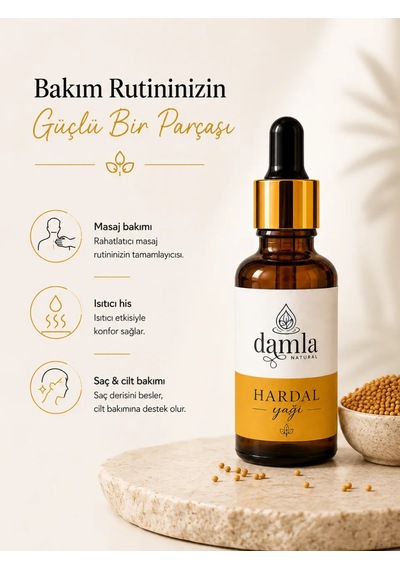 Biodamla Natural Hardal Yağı 20 Ml
