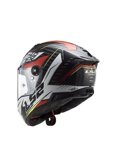 Ls2 Thunder Chase Beyaz-Kırmızı Kask