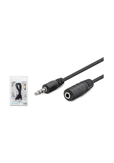3.5 Mm Aux Uzatma Kablosu 1.2 M - Siyah Hdx1004 Evimdeyokyok