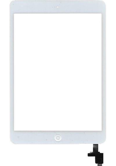 Apple Uyumlu iOS iPad Mini A1432 Butonlu Dokunmatik Beyaz