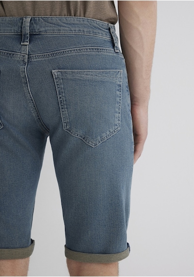 Mavi - Nicholas Mavi Premium Vintage Puslu Indigo Jean Şort 0416089816 Koyu Mavi