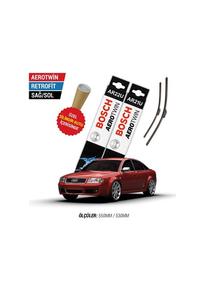 Bosch Aerotwin Retrofit Audi A6 Silecek Takımı (1994-2001)