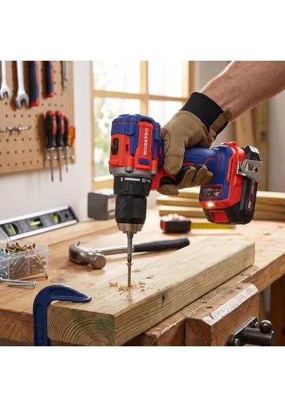 Workpro Wp390022 20volt 2.0ah Li-ion 65nm. Çift Akülü Kömürsüz Profesyonel Şarjlı Matkap