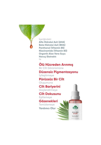 Arifoğlu Aha-Bha Cilt Tonu Eşitleyici ve Canlandırıcı Peeling Serum 30 ML
