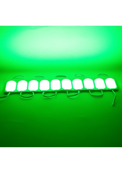 Powermaster 12 Volt 3 Watt Yeşil 85 X 35 Mm Ip65 220 240 Lümen 140 Derece Cob Modül Led