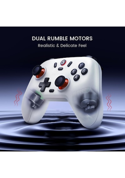 Nova Lite Wireless Controller 2.4g & Bluetooth Gamepad For Windows Pc, Apple iPhone Uyumlu , Android, Switch & Steam Deck Hall Effect Triggers, Turbo Function, Rumble Vibration Blush Pink Diğer Nova Lite Wireless Controller 2.4g & Bluetooth Gamepad For Windows Pc, Apple iPhone Uyumlu , Android, Switch & Steam Deck Hall Effect Triggers, Turbo Function, Rumble Vibration Blush Pink Diğer
