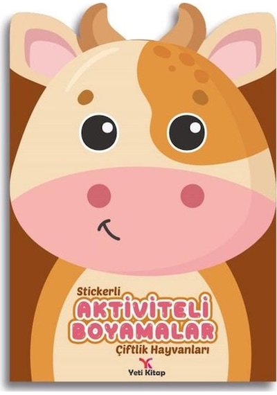 Stickerli Aktiviteli Boyamalar - Çiftlik Hayvanları- Yeti Kitap